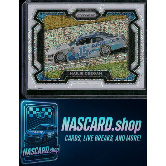 2024 Panini Prizm #16 Hailie Deegan White Sparkle