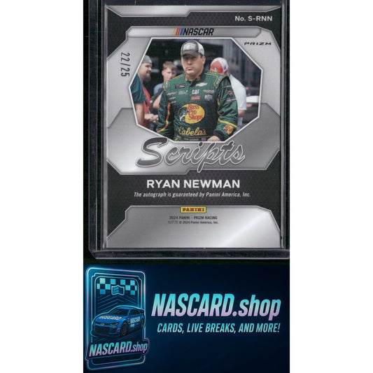 2024 Panini Prizm #S-RNN Ryan Newman Scripts Mojo #/25 - NASCARD.shop