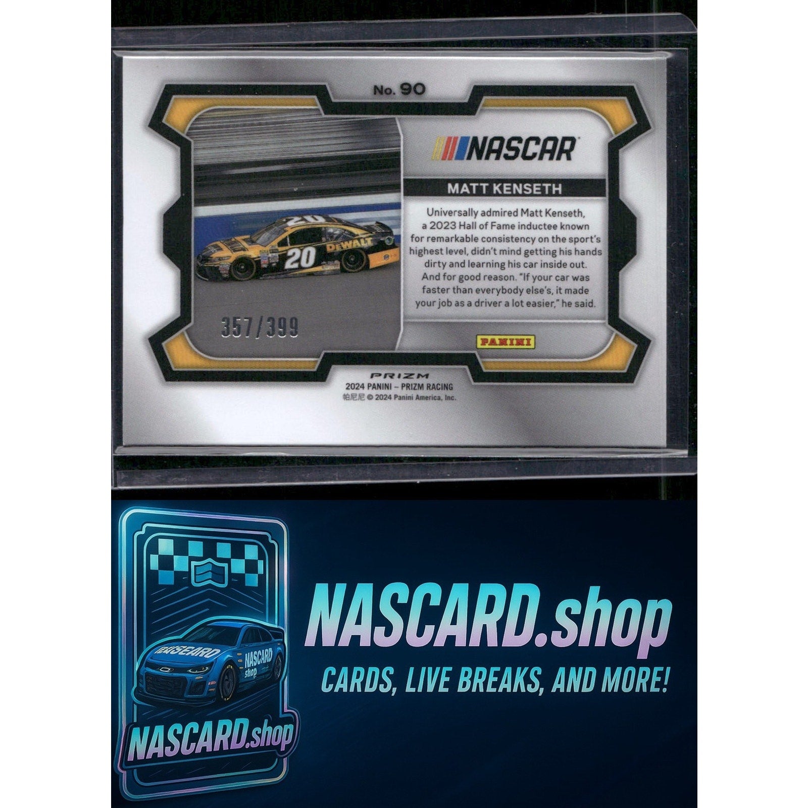 2024 Panini Prizm #90 Matt Kenseth Pulsar #/399 - NASCARD.shop
