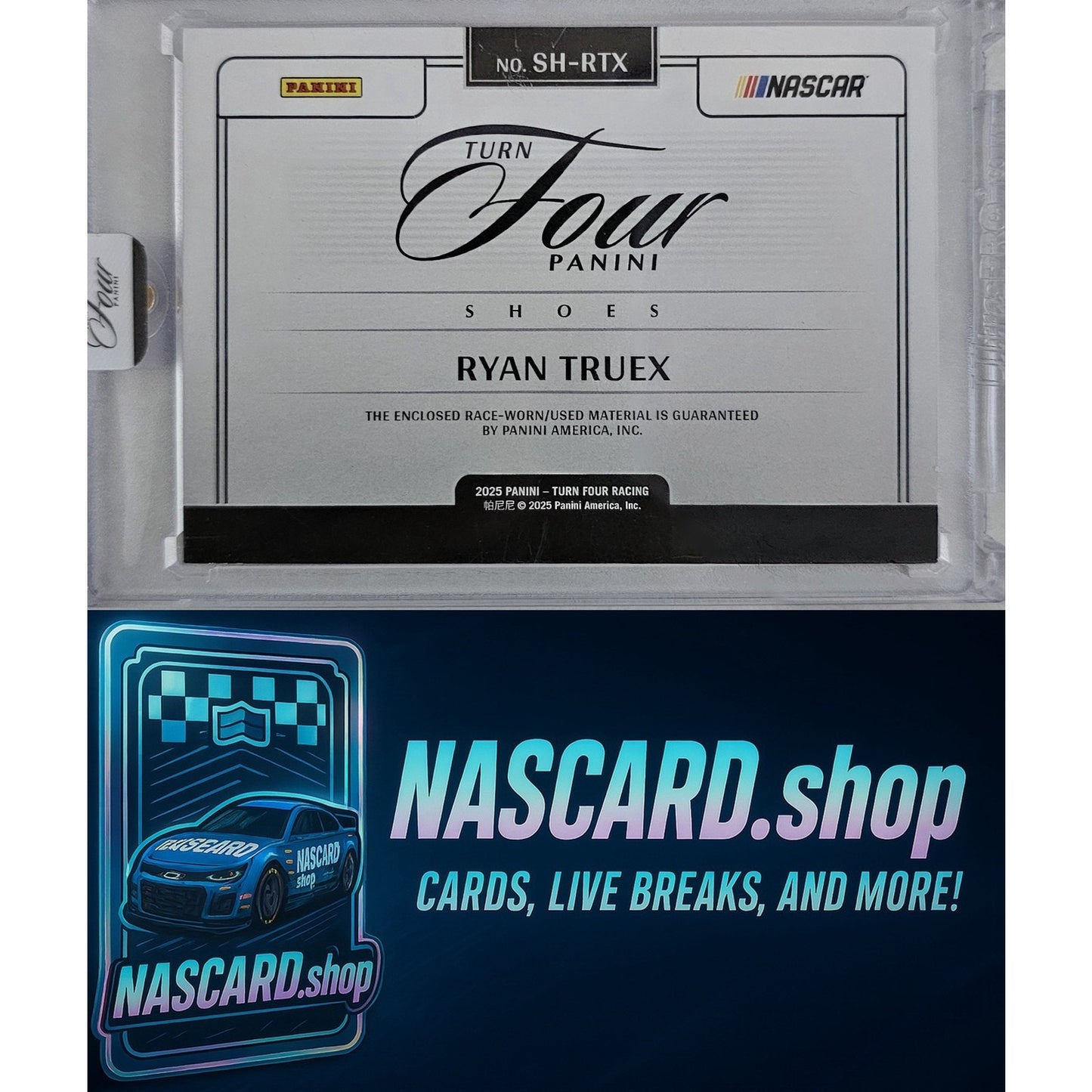 2025 Panini Turn Four #SH-RTX Ryan Truex Shoes #/75
