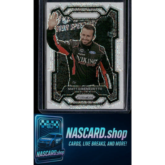 2024 Panini Prizm #52 Matt DiBenedetto White Sparkle - NASCARD.shop