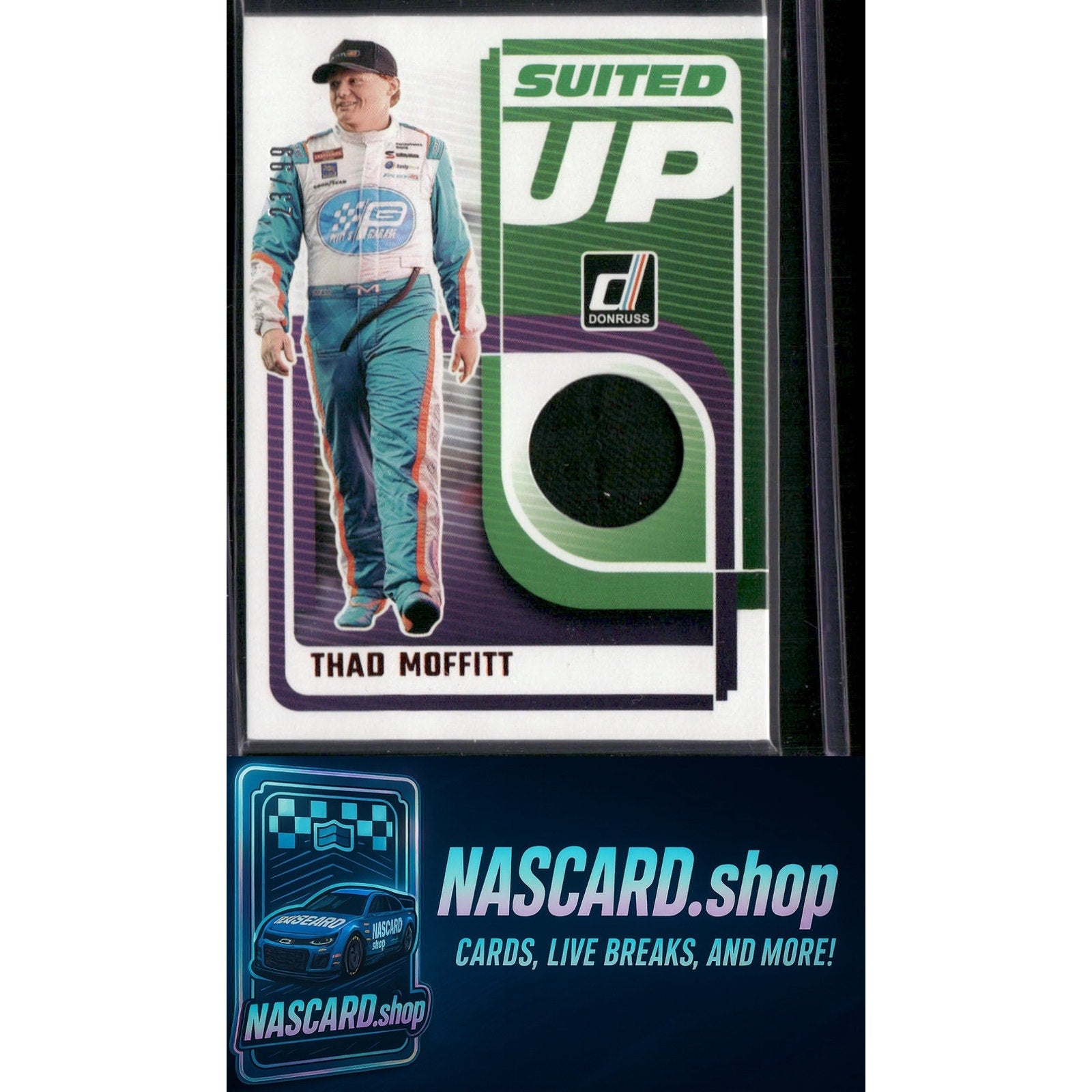 2025 Donruss #SU-TMT Thad Moffitt Suited Up Swatches Red #/99 - NASCARD.shop
