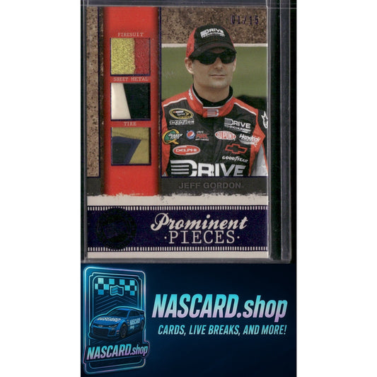 2011 Press Pass Legends #PP-JG Jeff Gordon Prominent Pieces Purple #/15
