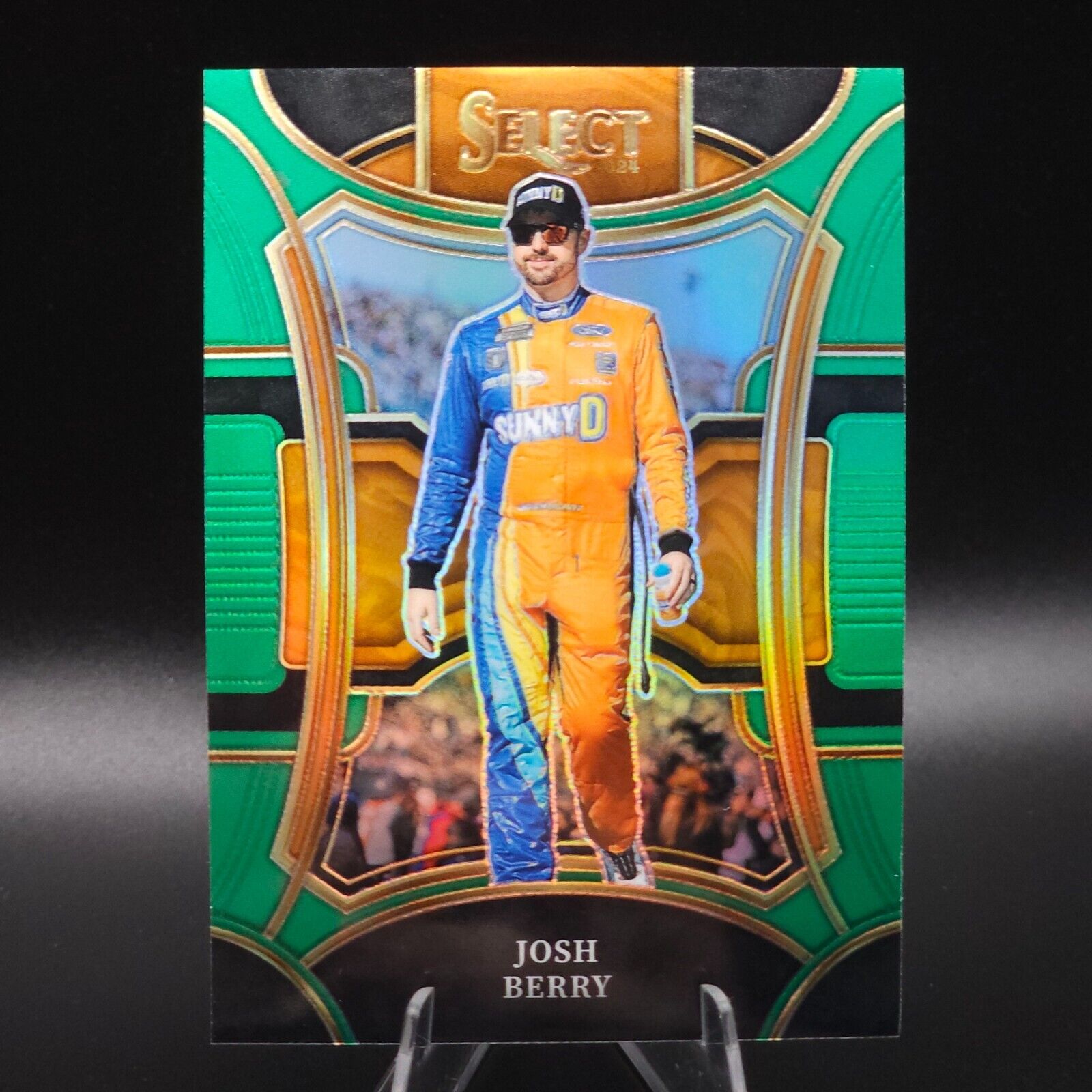 2024 Panini Select - Trackside Green Prizm #66 Josh Berry /5 - NASCARD.shop