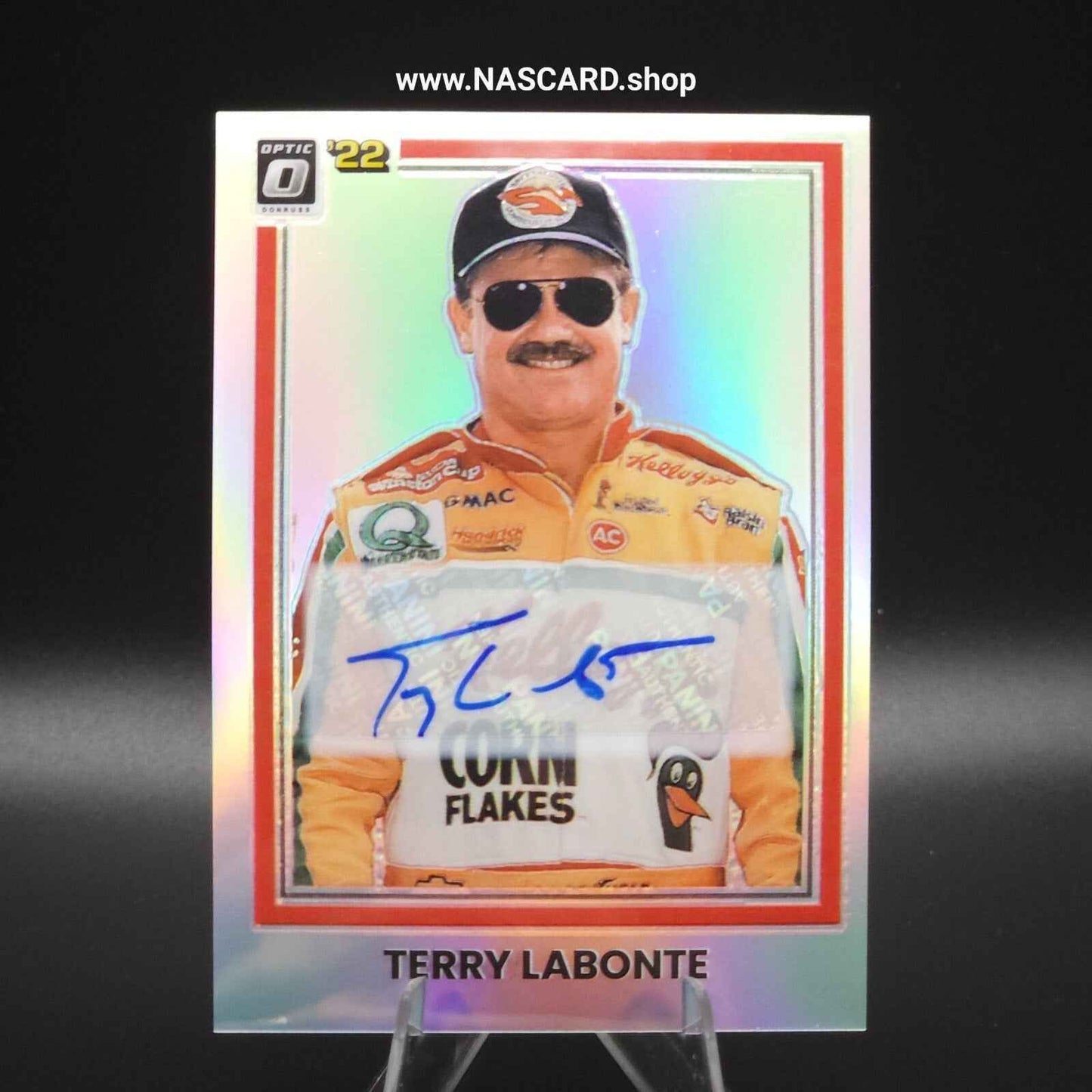 2022 Panini Donruss NASCAR - Optic Signatures Holo #79 Terry Labonte /98 - NASCARD.shop