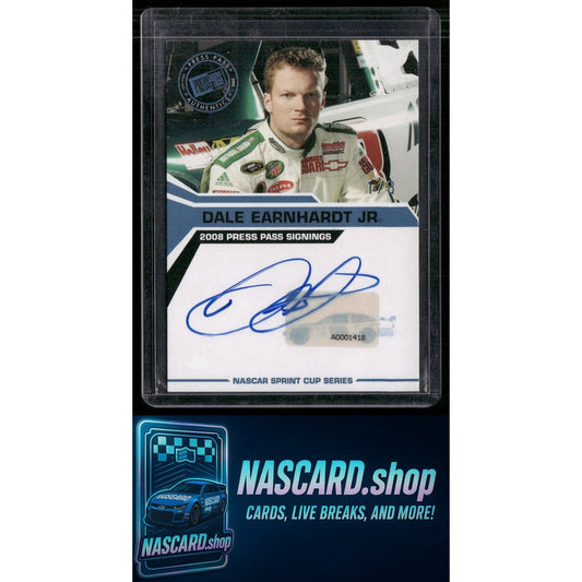 2008 Press Pass Dale Earnhardt Jr. Signings Blue #1/8