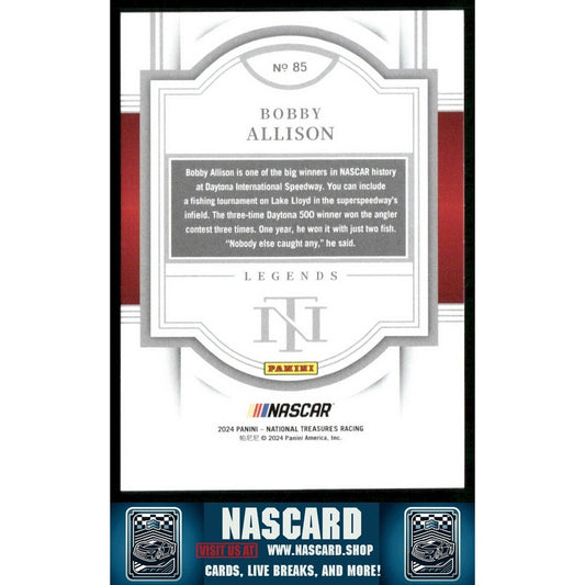 2024 Panini National Treasures - Legends Bobby Allison #85 Stars and Stripes /13 - NASCARD.shop