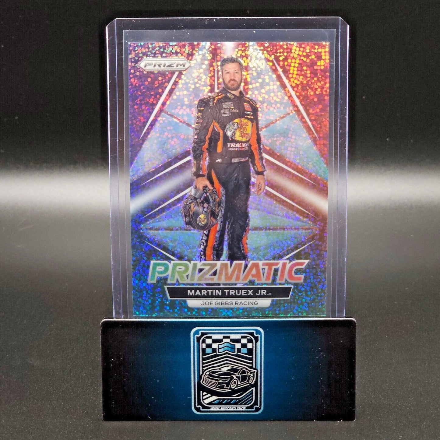 2023 Panini Prizm Racing Prizmatic White Sparkle Prizm #P2 Martin Truex Jr. - NASCARD.shop
