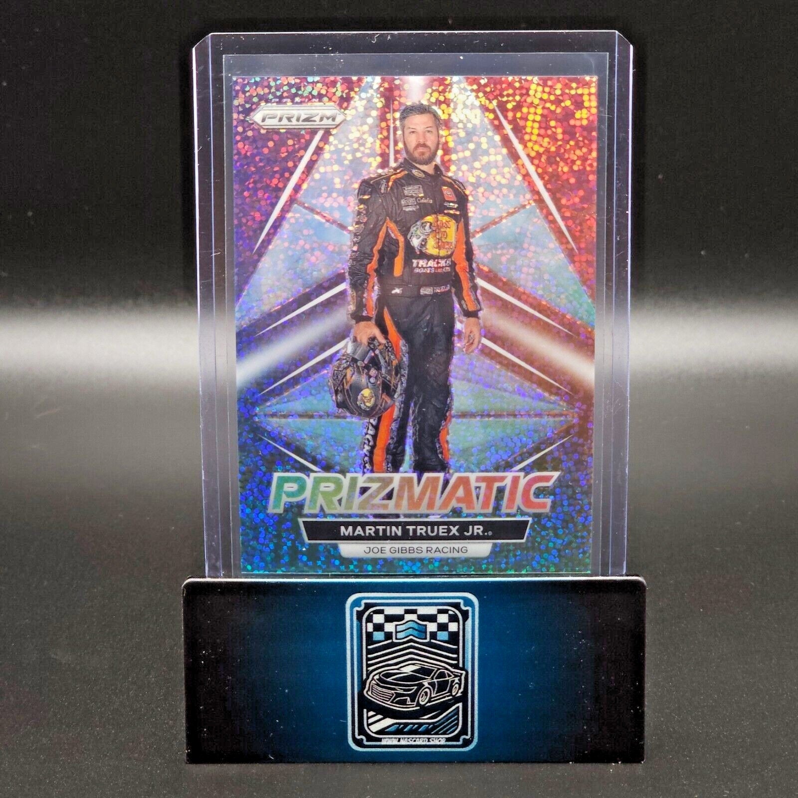 2023 Panini Prizm Racing Prizmatic White Sparkle Prizm #P2 Martin Truex Jr. - NASCARD.shop