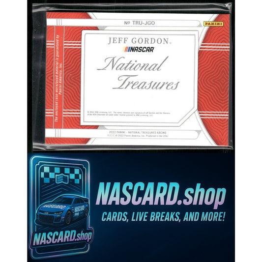 2022 Panini National Treasures Jeff Gordon Triple Race Used Tires #24/49 - NASCARD.shop