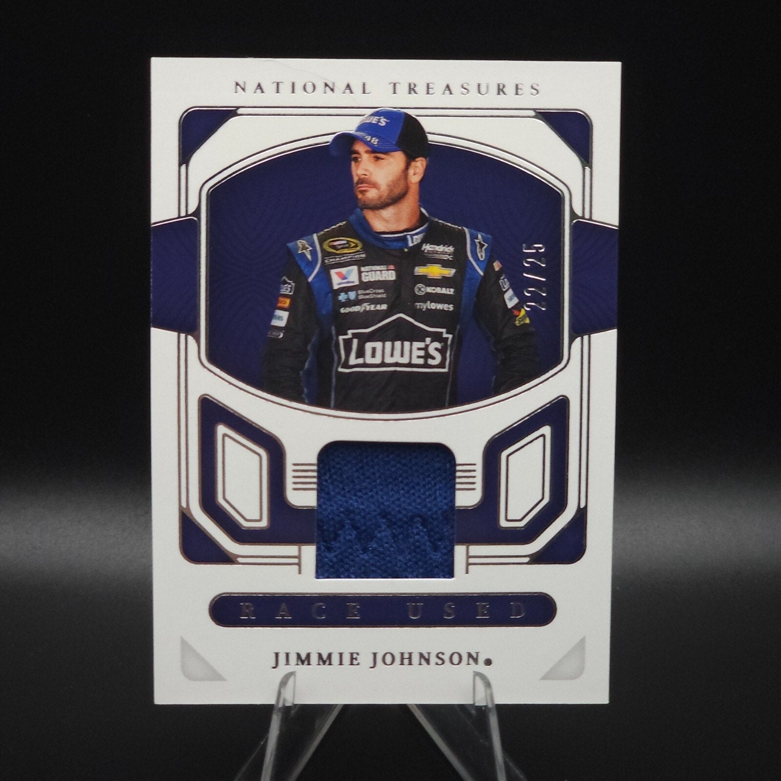 2023 Panini National Treasures Race Used Jimmie Johnson #RU-JJN Glove /25 (MEM) - NASCARD.shop