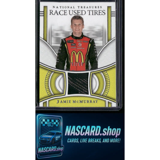 2024 Panini National Treasures #RUT-JMR Jamie McMurray Race Used Tires #/99 - NASCARD.shop