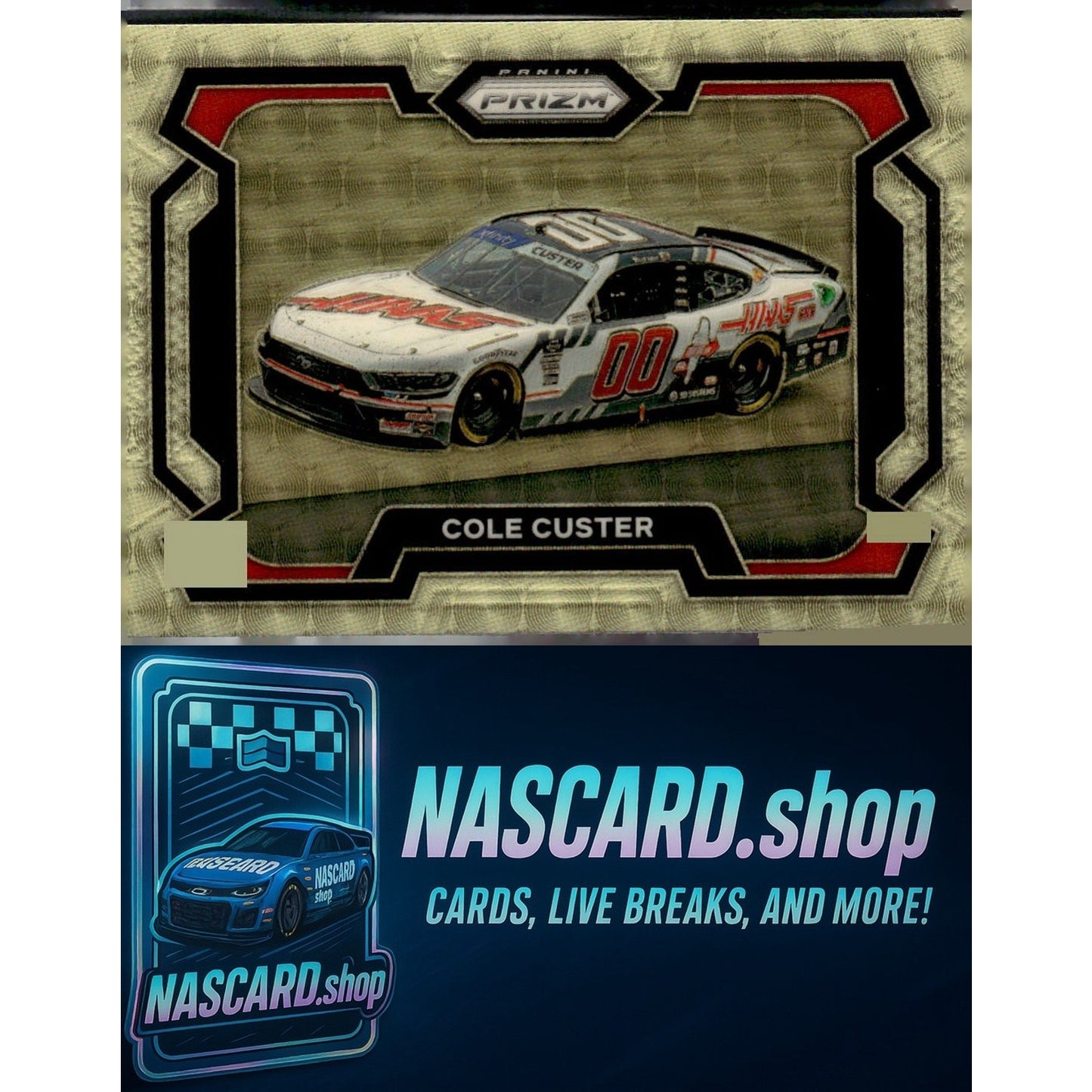 2024 Panini Prizm rides #36 Cole Custer Gold Vinyl #1/1