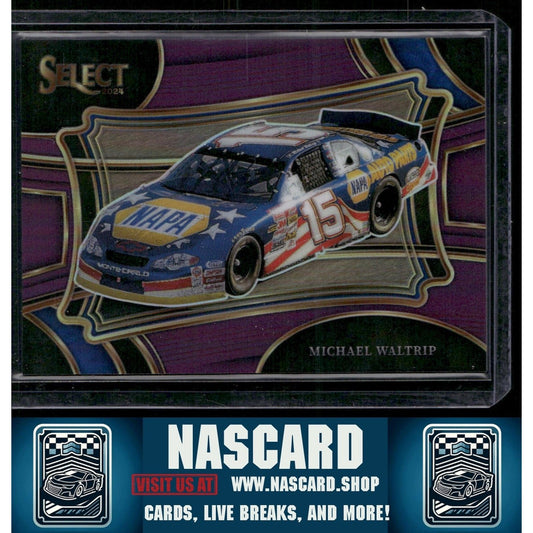 2024 Panini Select #171 Michael Waltrip Purple Prizms - NASCARD.shop