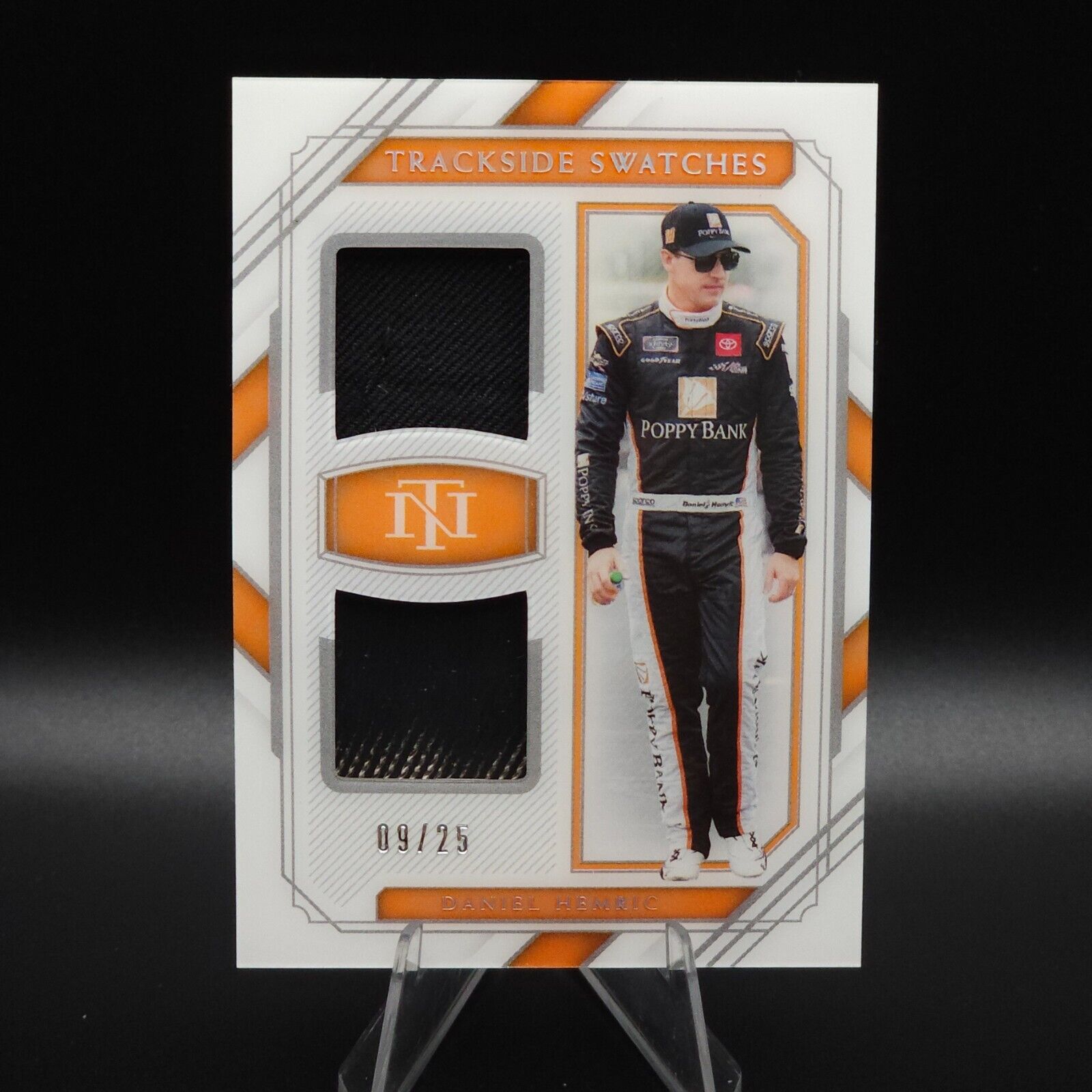 2021 Panini National Treasures Trackside Swatches #TS-HE Daniel Hemric /50 - NASCARD.shop