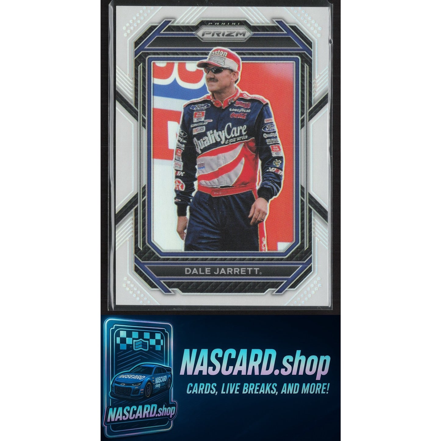 2023 Panini Prizm #14 Dale Jarrett White Prizm #/5