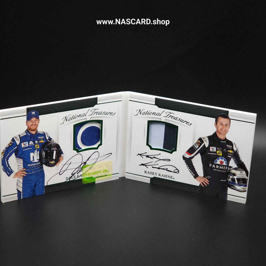 2017 National Treasures Dual Auto Booklet Dale Earnhardt Jr. Kasey Kahne 1/5 - NASCARD.shop