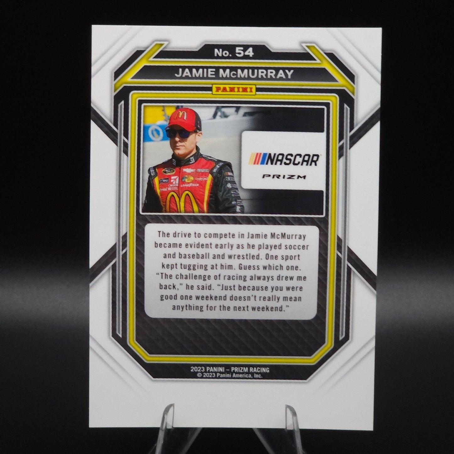 2023 Panini Prizm - Jamie McMurray #54 White Sparkle Prizm