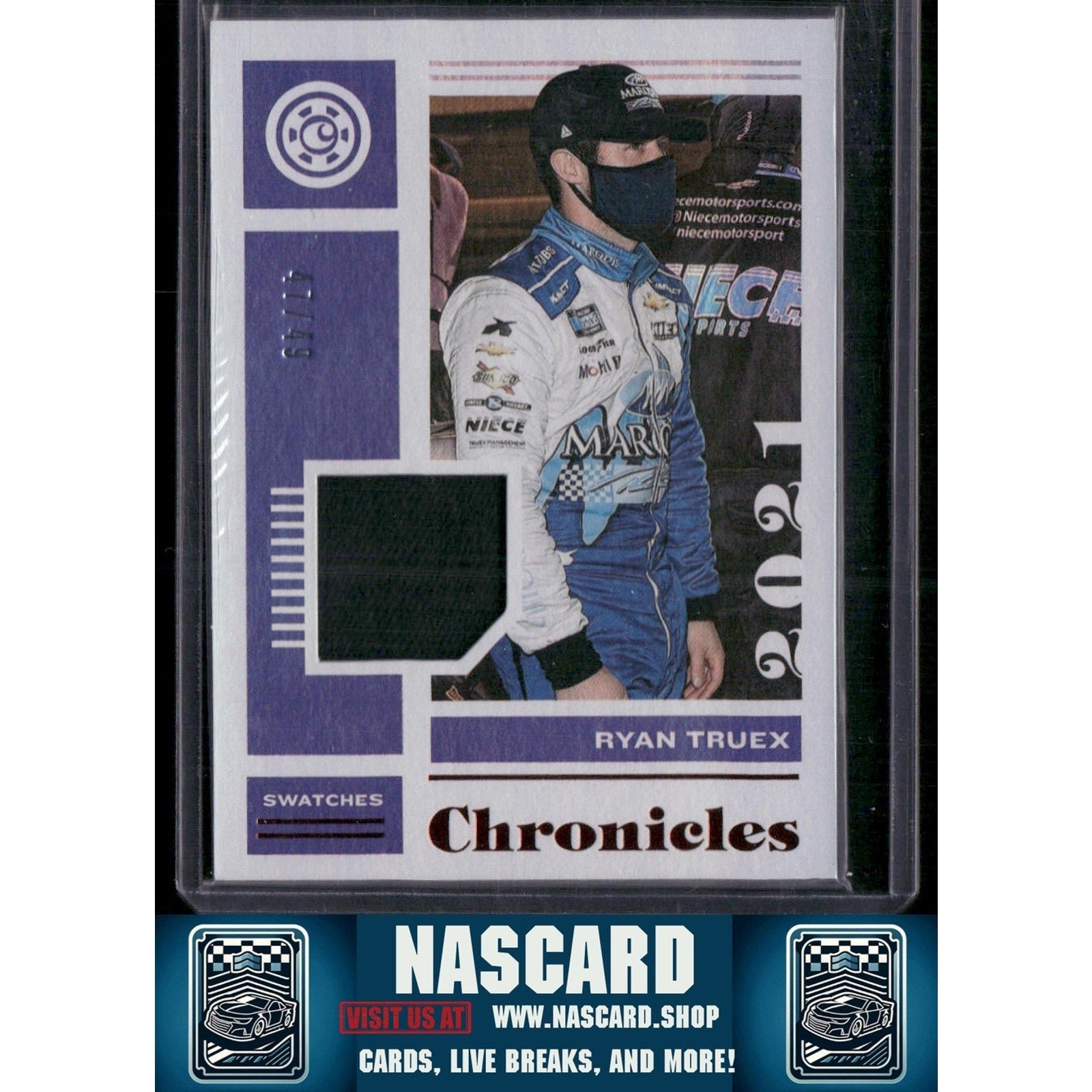 2021 Panini Chronicles #CS-RT Ryan Truex Chronicles Swatches Red - NASCARD.shop