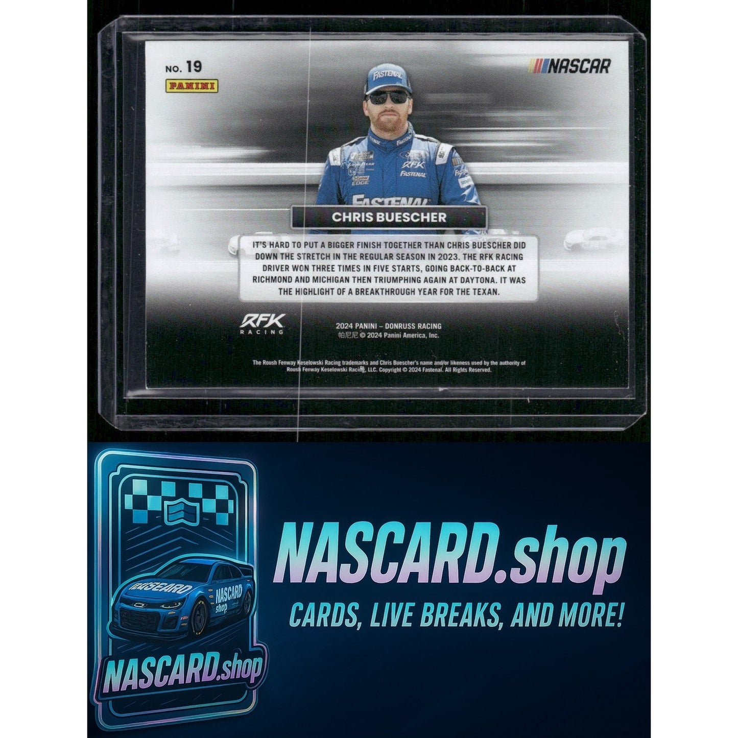 2024 Donruss #19 Chris Buescher Badge of Honor