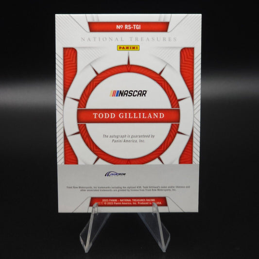2023 National Treasures Rising Stars Holo Silver #RS-TGI Todd Gilliland /25