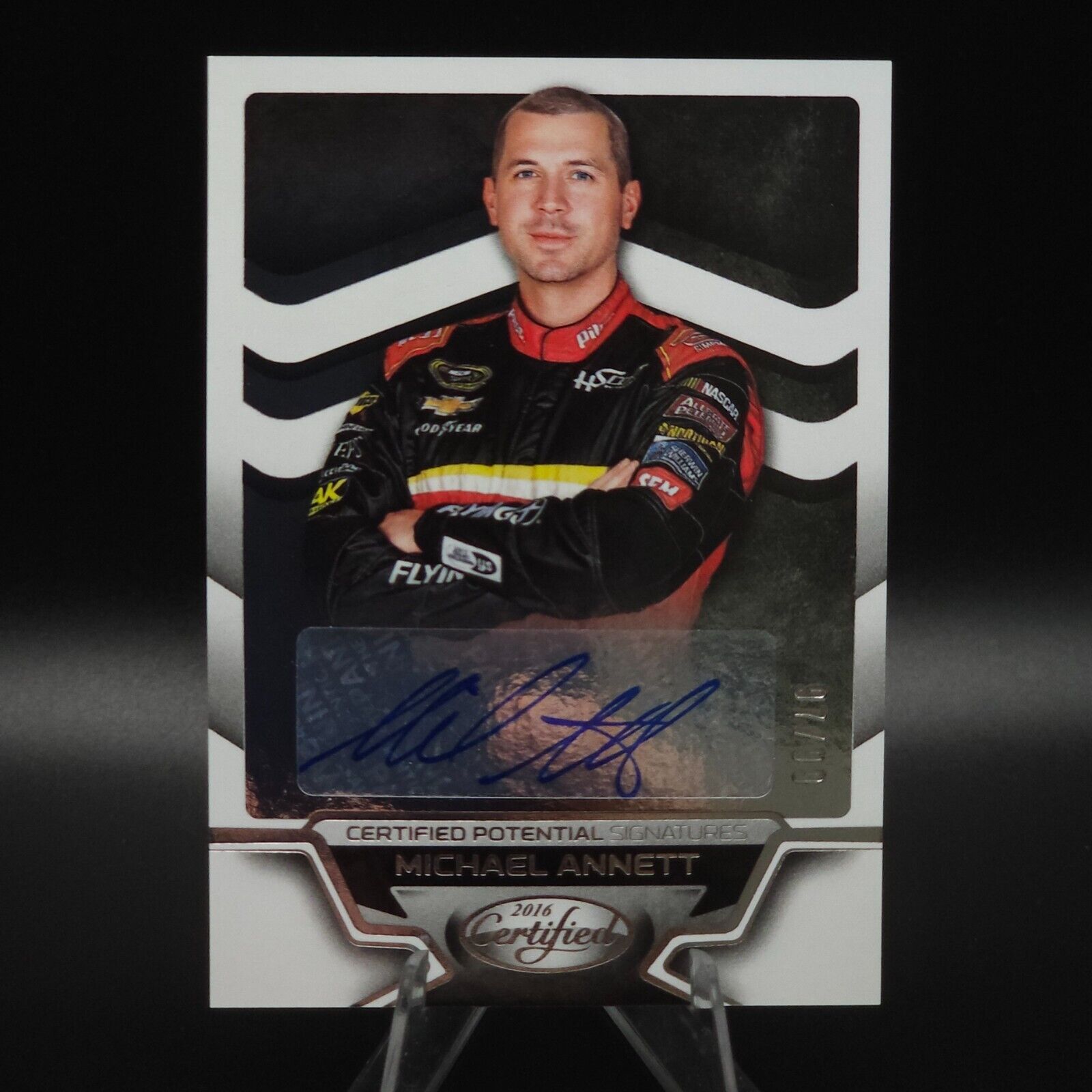 2016 Panini Certified Potential Signatures #CP-MA Michael Annett /99 (AU) - NASCARD.shop