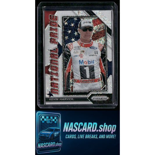 2023 Panini Prizm #NP5 Kevin Harvick National Pride White Sparkle Prizm