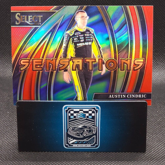 2024 Panini Select Racing Sensations Red Prizm #1 Austin Cindric 67/99 - NASCARD.shop