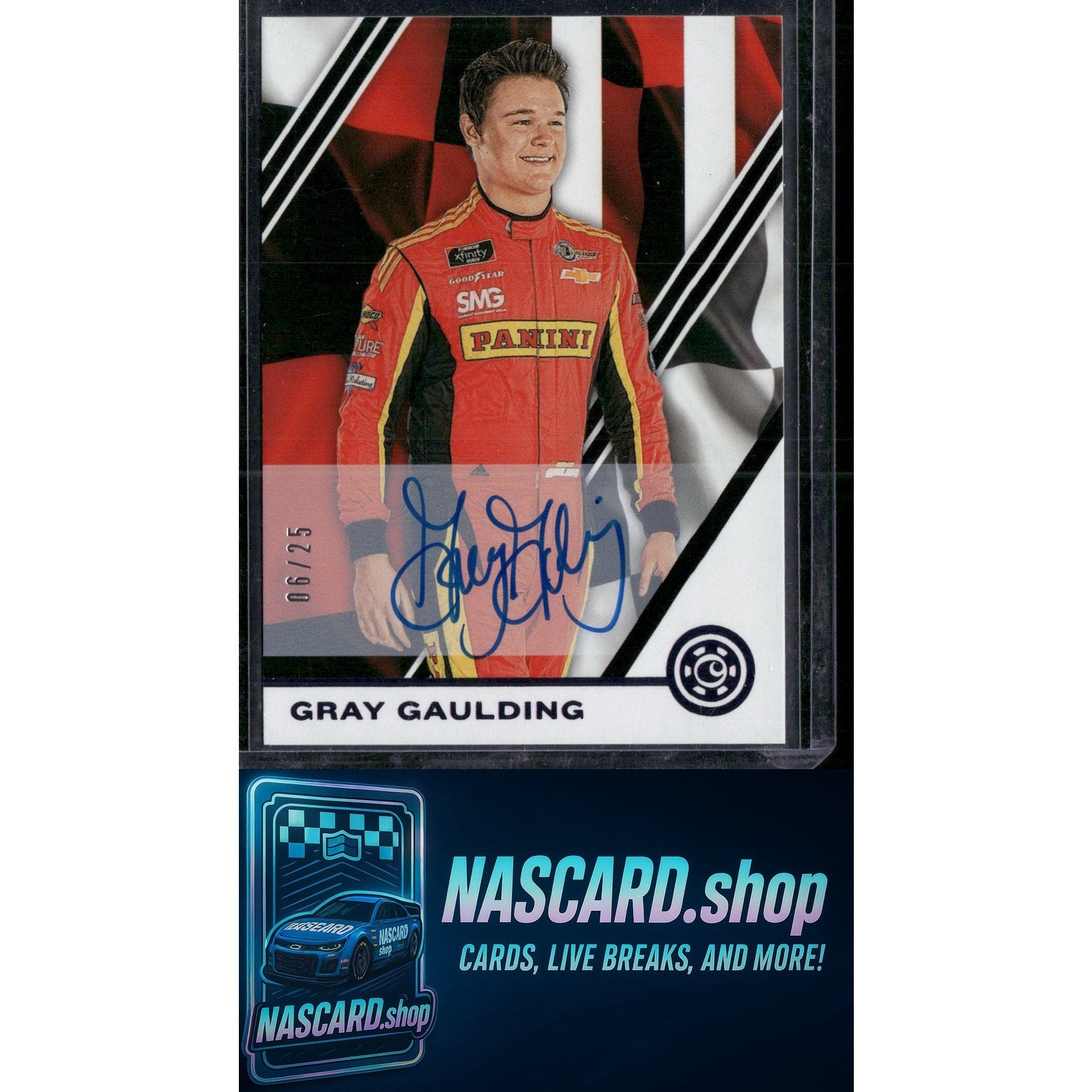 2020 Panini Chronicles #38 Gray Gaulding Chronicles Autographs Purple #/25 - NASCARD.shop