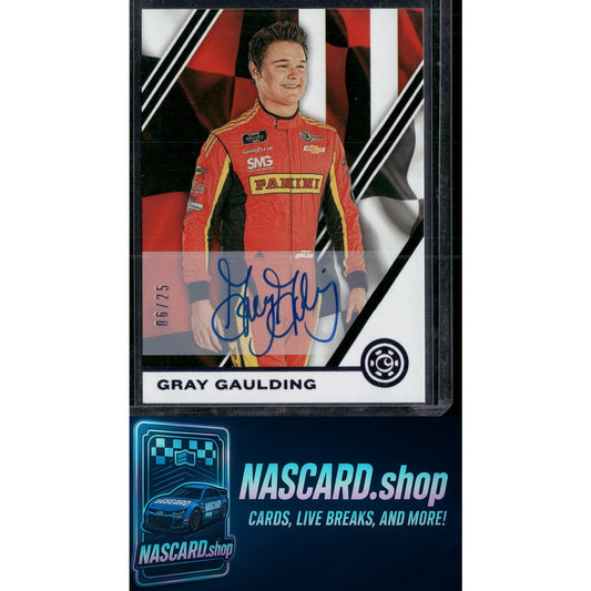 2020 Panini Chronicles #38 Gray Gaulding Chronicles Autographs Purple #/25 - NASCARD.shop