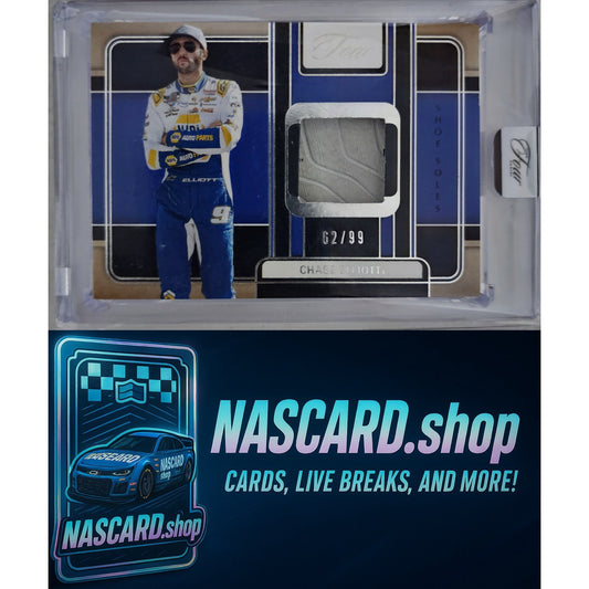 2025 Panini Turn Four #SS-CET Chase Elliott Shoe Soles #/99