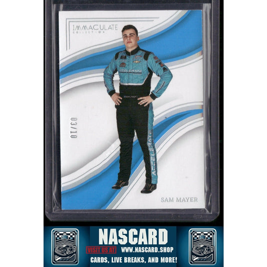 2023 Panini Chronicles #72 Sam Mayer Immaculate Holo Silver