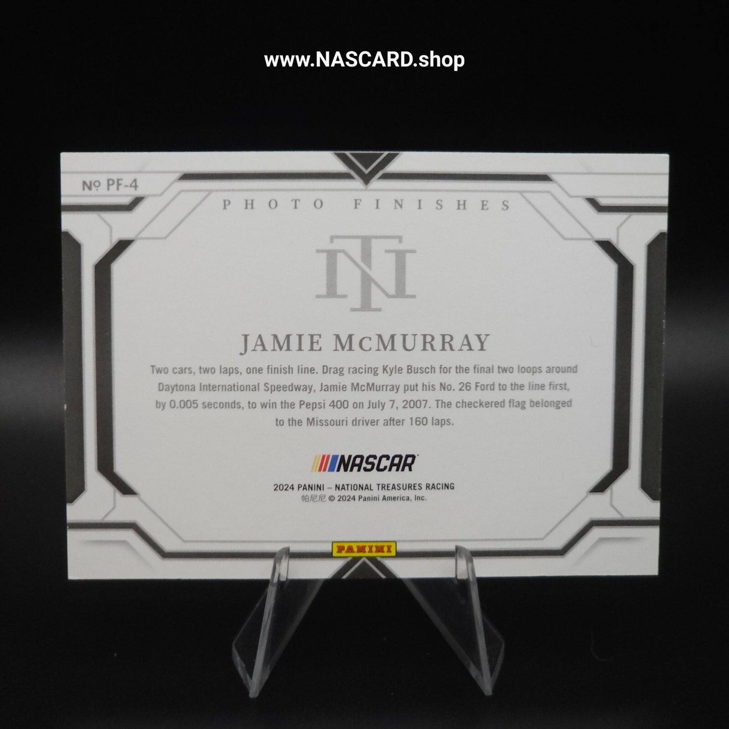 2024 Panini National Treasures Photo Finishes Jamie McMurray /35