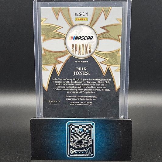 2024 Panini Select - Sparks #S-EJN Erik Jones (MEM) - NASCARD.shop