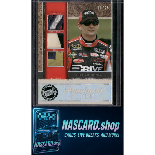 2011 Press Pass Legends #PP-JG Jeff Gordon Prominent Pieces Holofoil #/25