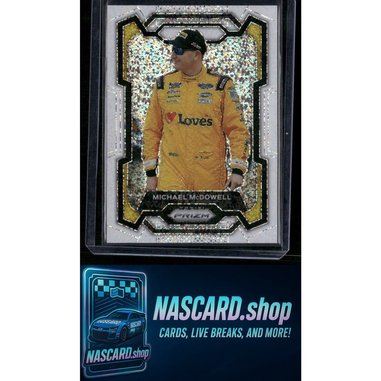 2024 Panini Prizm #24 Michael McDowell White Sparkle