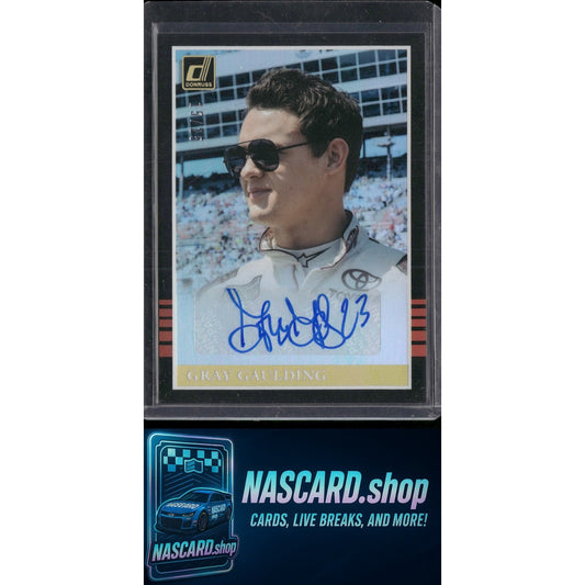 2018 Donruss #RS-GG Gray Gaulding Retro Signatures 1985 Holo Gold - NASCARD.shop