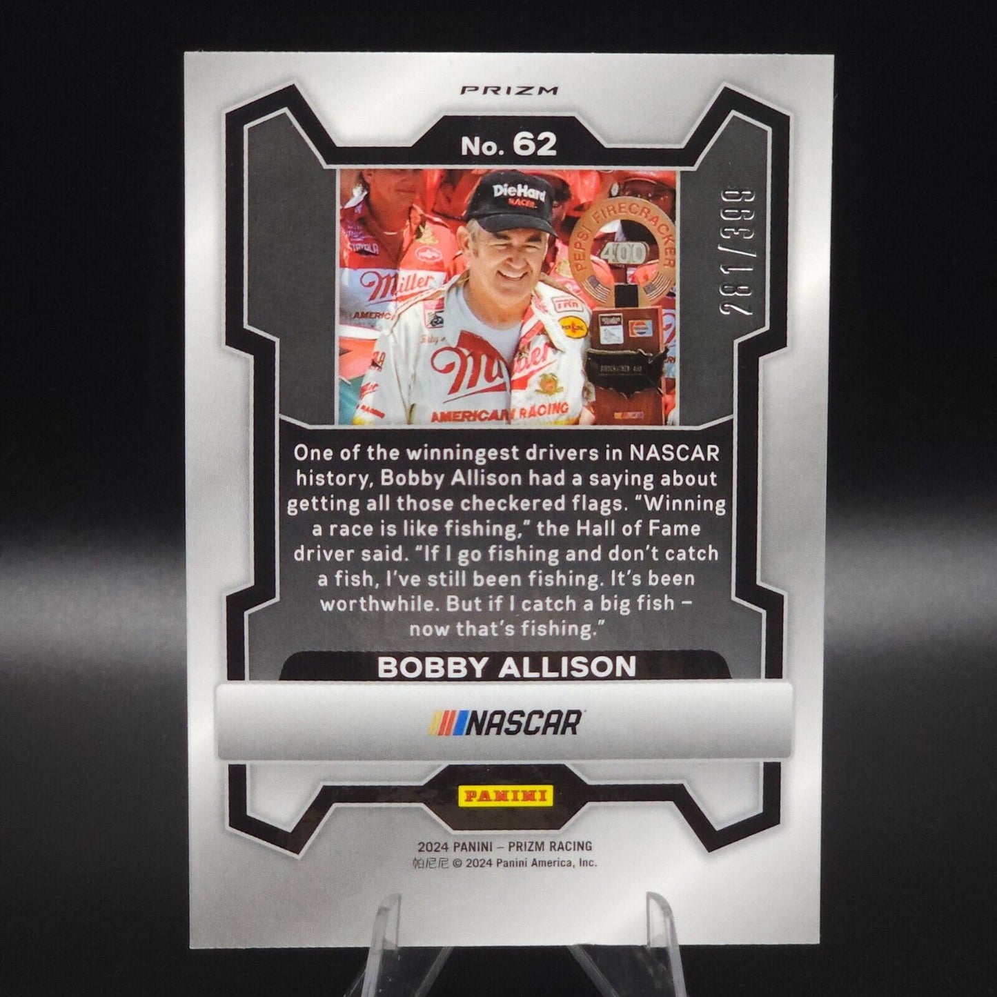 2024 Panini Prizm Racing Pulsar #62 Bobby Allison /399 - NASCARD.shop