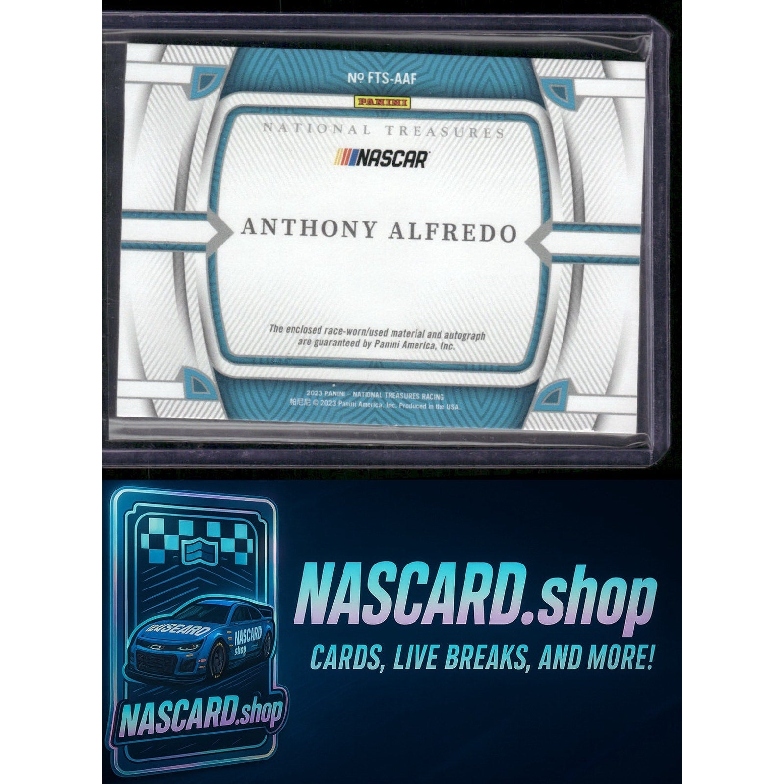 2023 National Treasures Anthony Alfredo Firesuit Treasures Signatures #/99 - NASCARD.shop