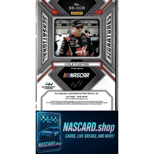 2024 Panini Prizm Cole Custer Sensational Signatures Gold Vinyl #1/1