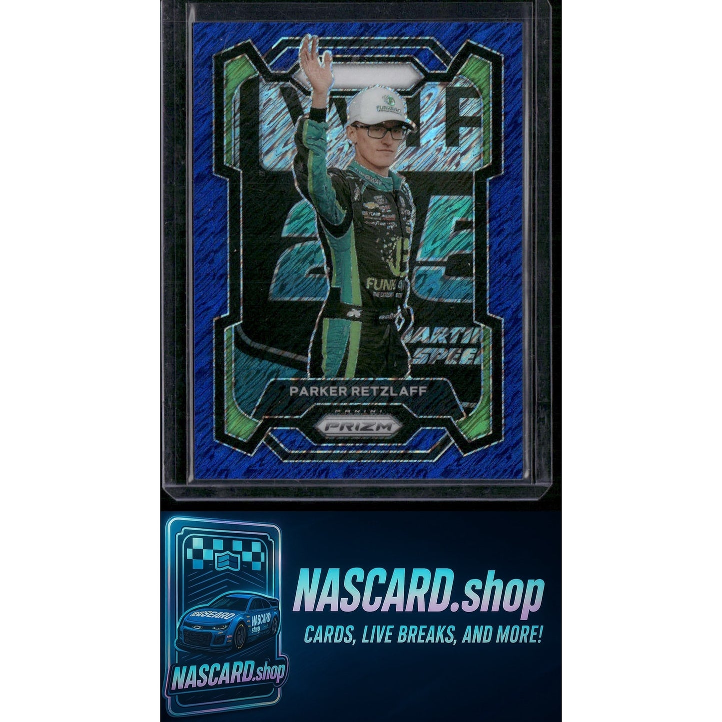 2024 Panini Prizm #5 Parker Retzlaff Blue Shimmer #/10