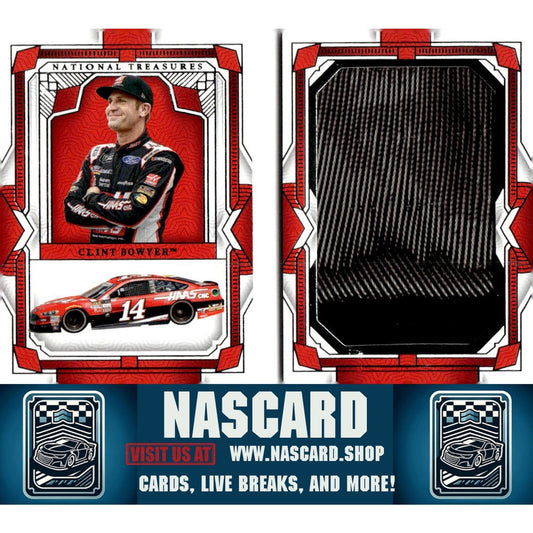 2024 Panini National Treasures #JB-CLB Clint Bowyer Jumbo Booklet Tire - NASCARD.shop