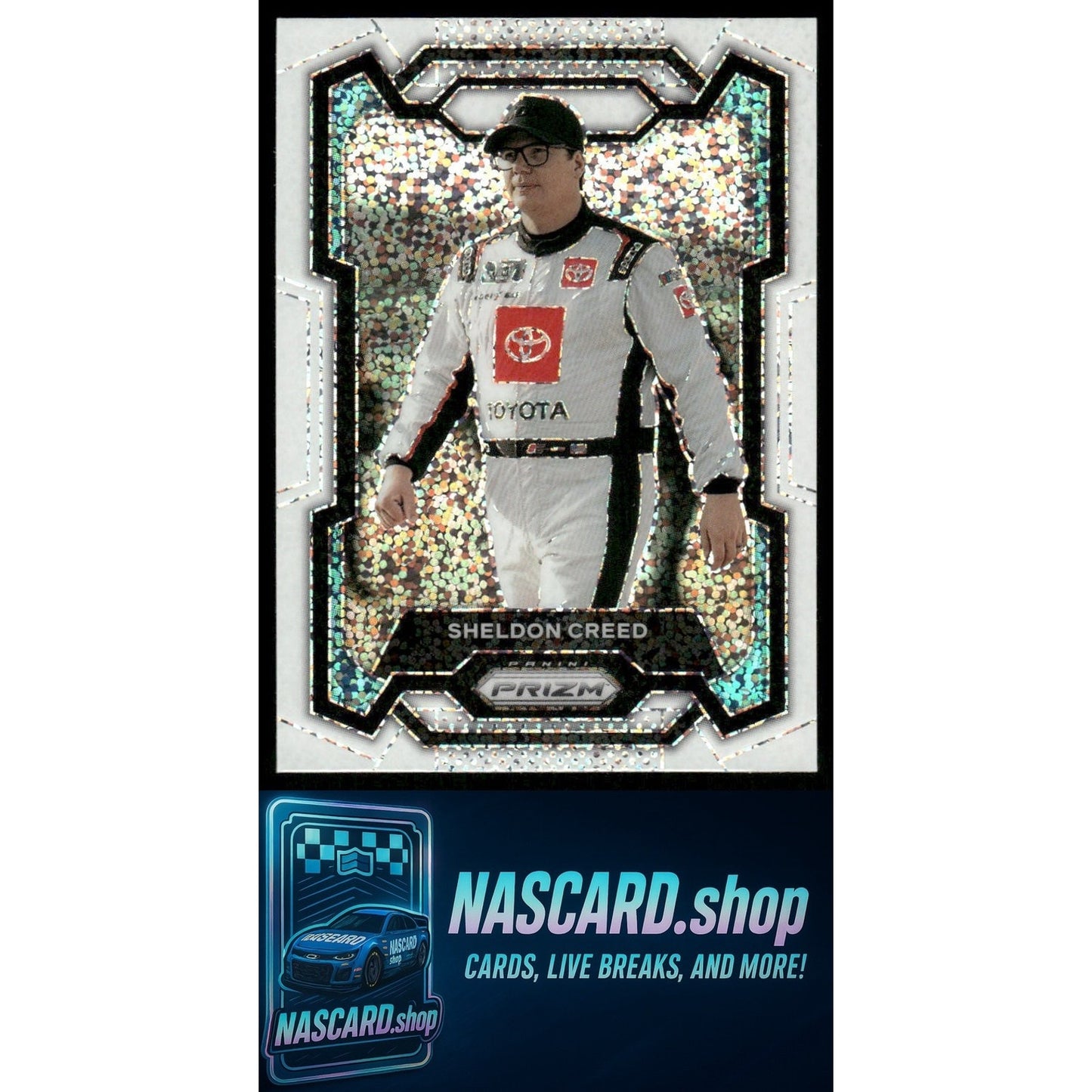 2024 Panini Prizm #19 Sheldon Creed White Sparkle