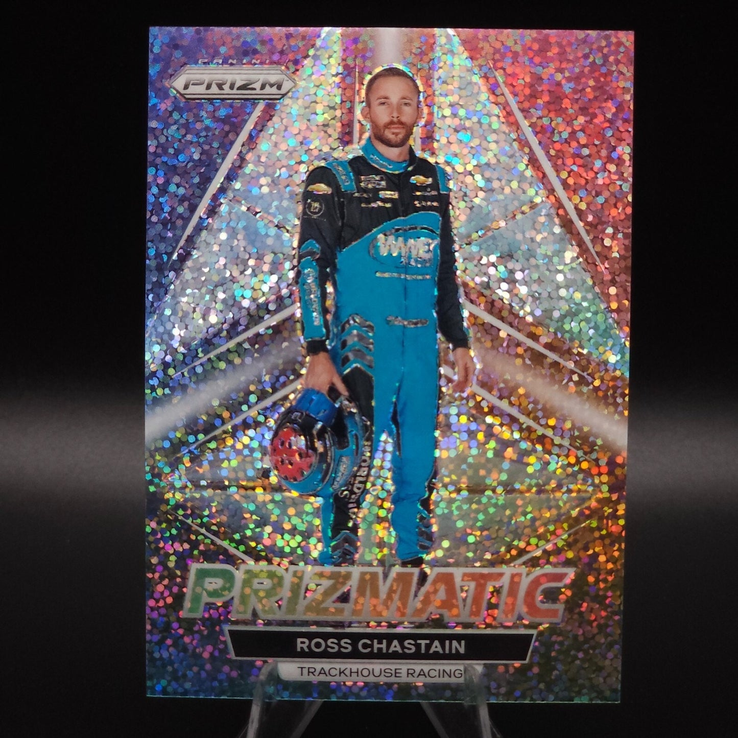 2023 Panini Prizm - Prizmatic Ross Chastain #P9 White Sparkle Prizm