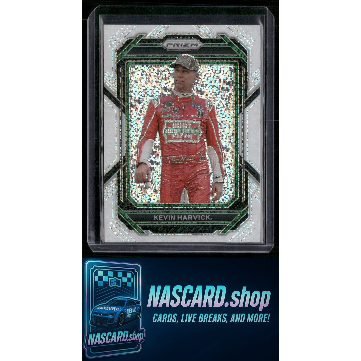 2023 Panini Prizm #47 Kevin Harvick White Sparkle Prizm