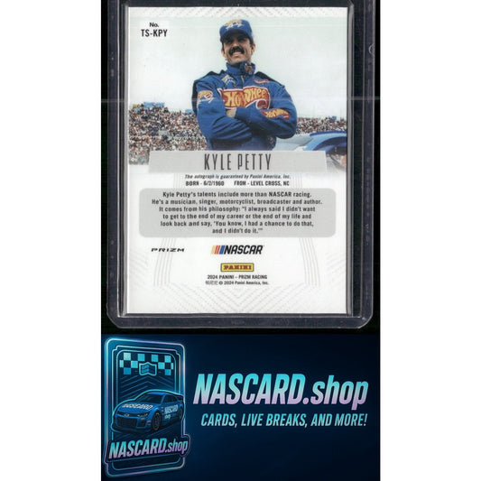 2024 Panini Prizm #TS-KPY Kyle Petty Throwback Signatures Mojo #/25