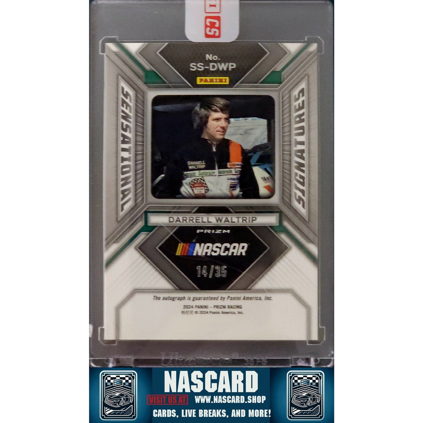 2024 Panini Prizm #SS-DWP Darrell Waltrip Sensational Signatures Blue #/35 - NASCARD.shop