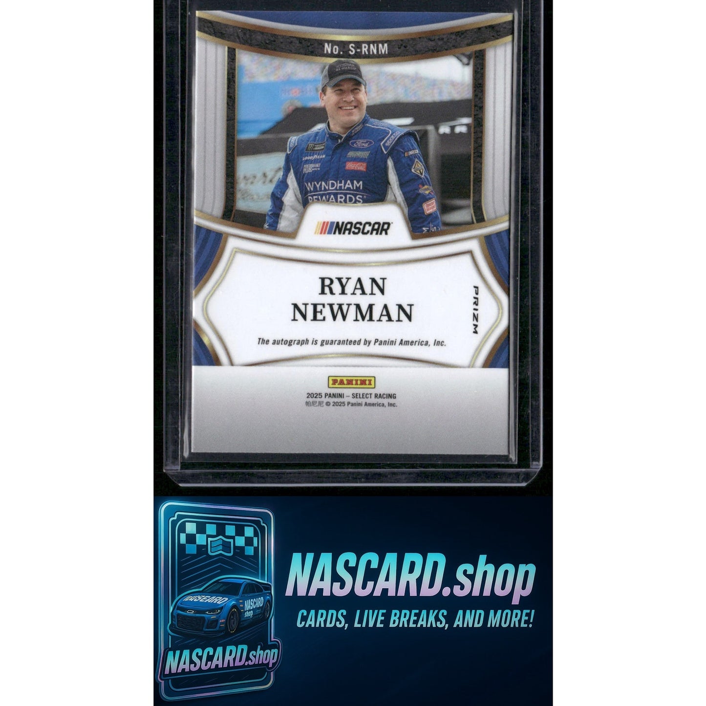 2025 Panini Select #S-RNM Ryan Newman Signatures