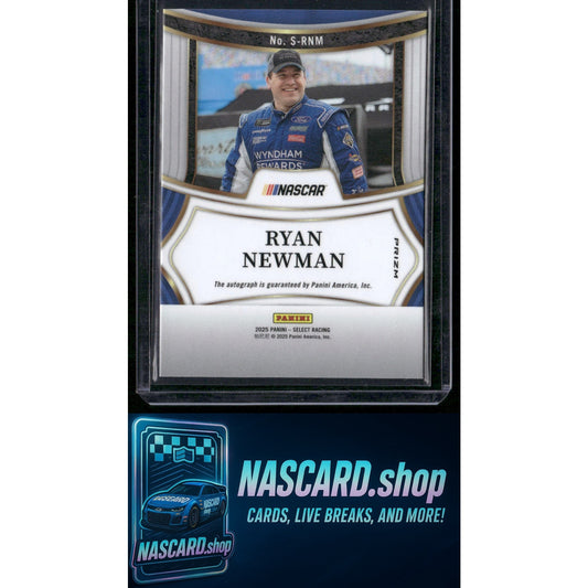2025 Panini Select #S-RNM Ryan Newman Signatures