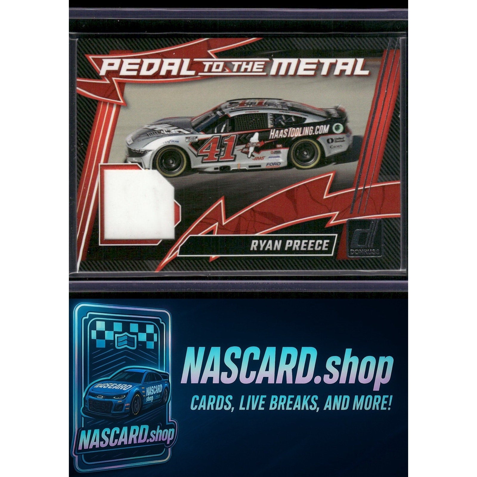 2025 Donruss #PM-RPC Ryan Preece Pedal to the Metal Materials - NASCARD.shop